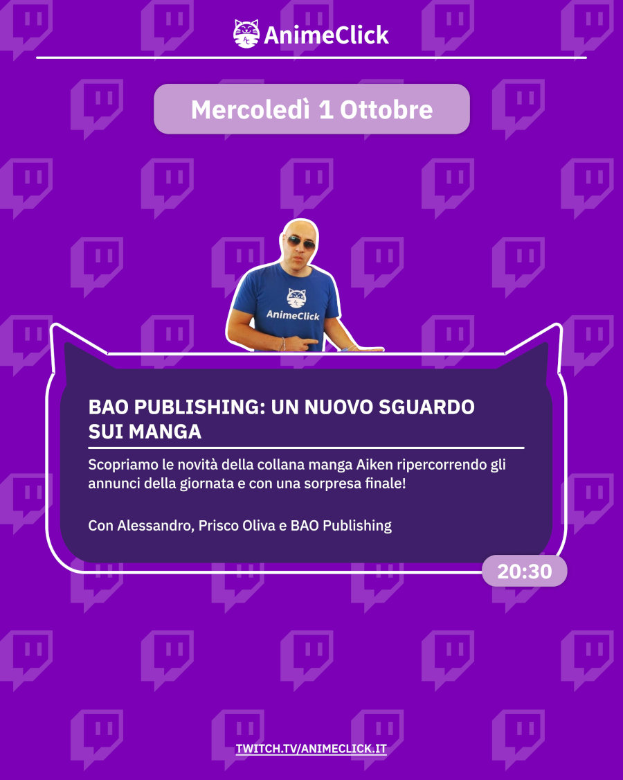 AnimeClick su Twitch: programma dal 29 settembre al 5 ottobre